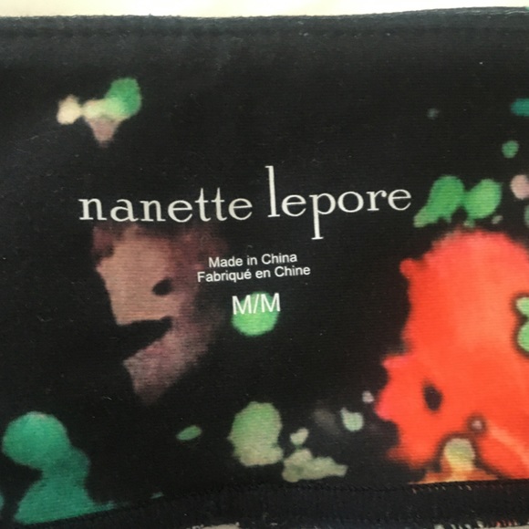 1 pair left!! Nanette Lepore, Splash Palm leggings. Size M - Picture 7 of 8